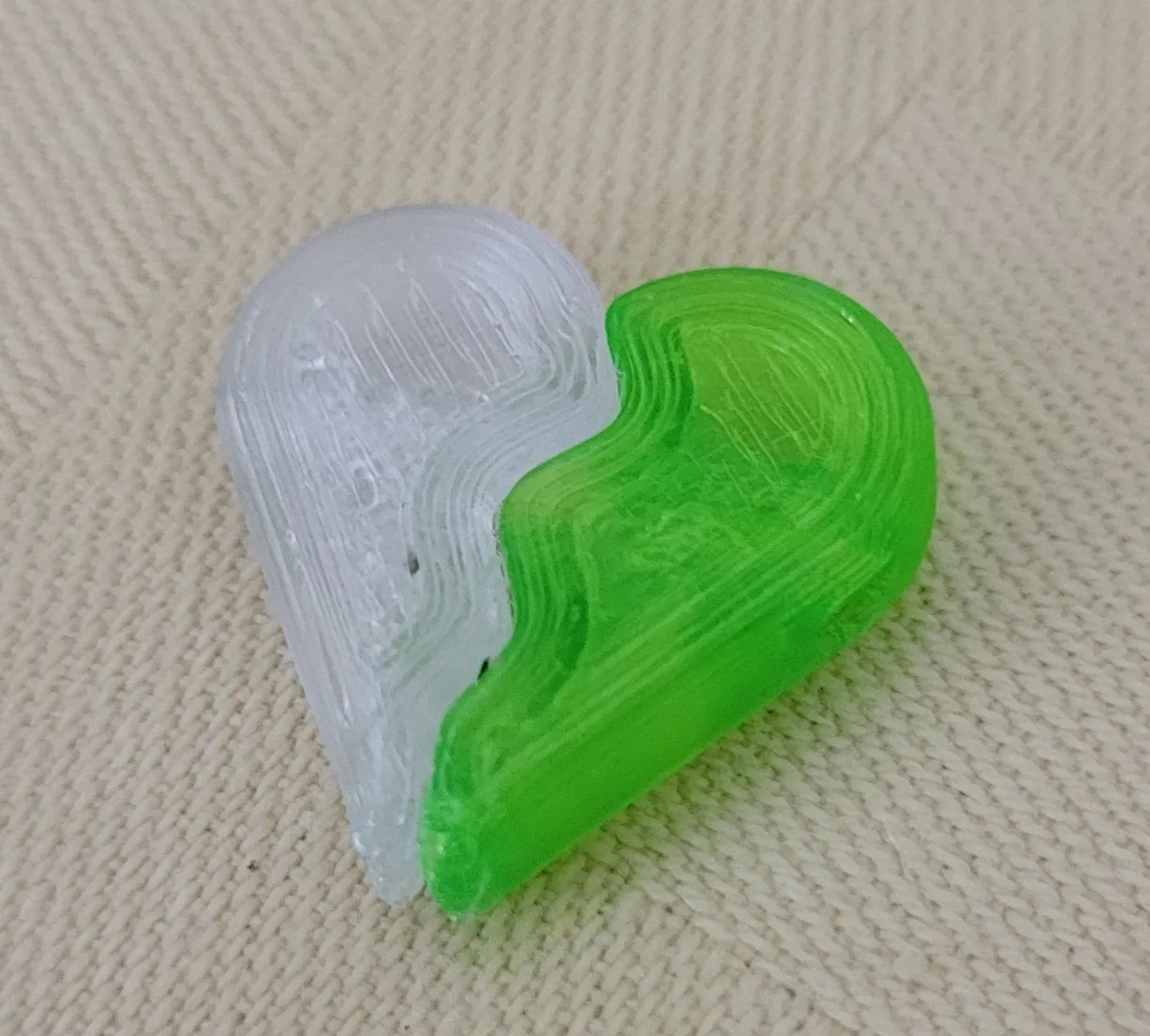 Trái tim hai phần cho trang sức với file FreeCAD