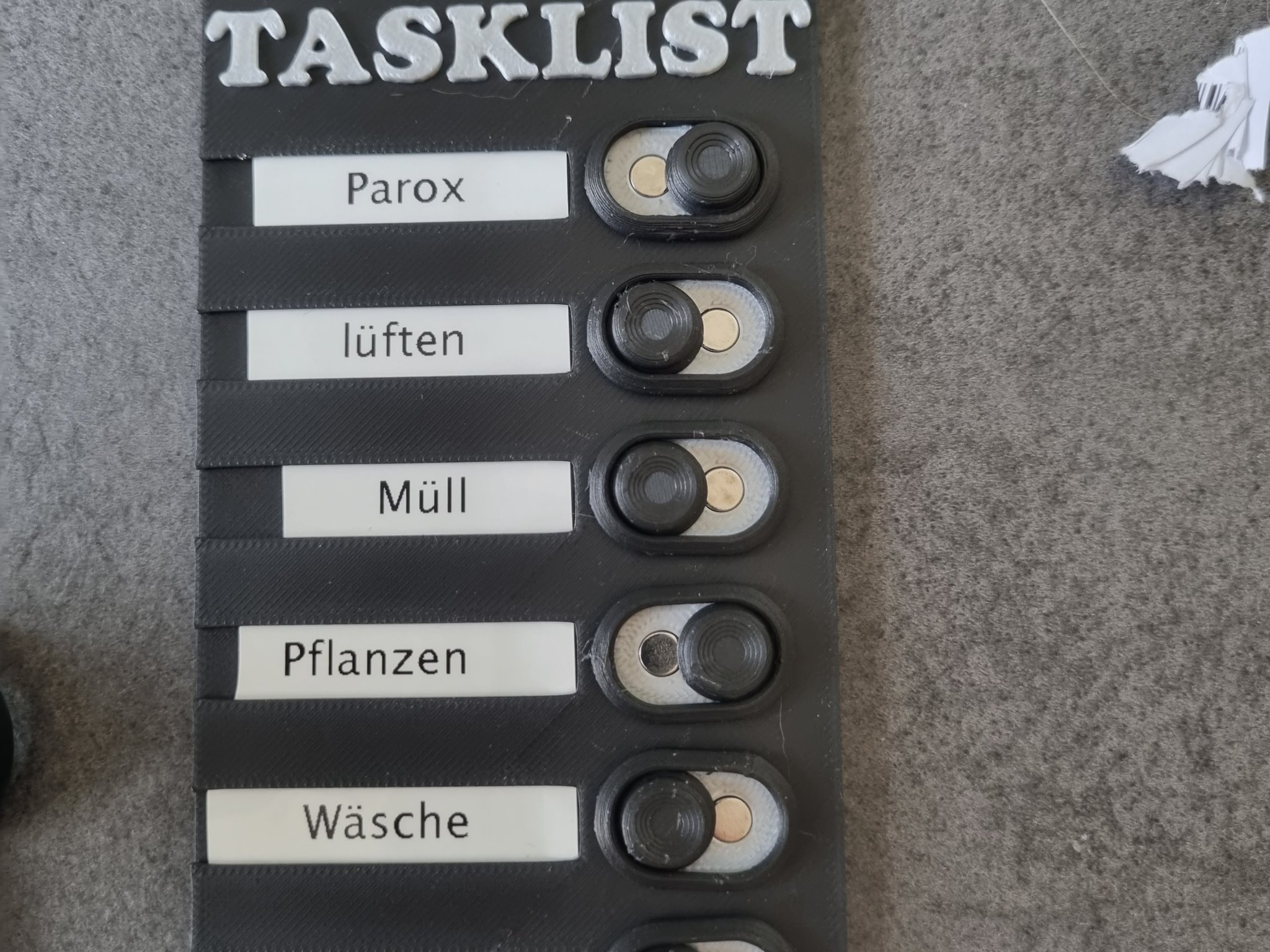 Danh sách tác vụ nhỏ gọn với nút bấm tích hợp