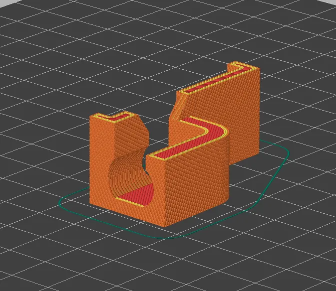 Giá đỡ cáp giường cho máy in Ender 3 S1