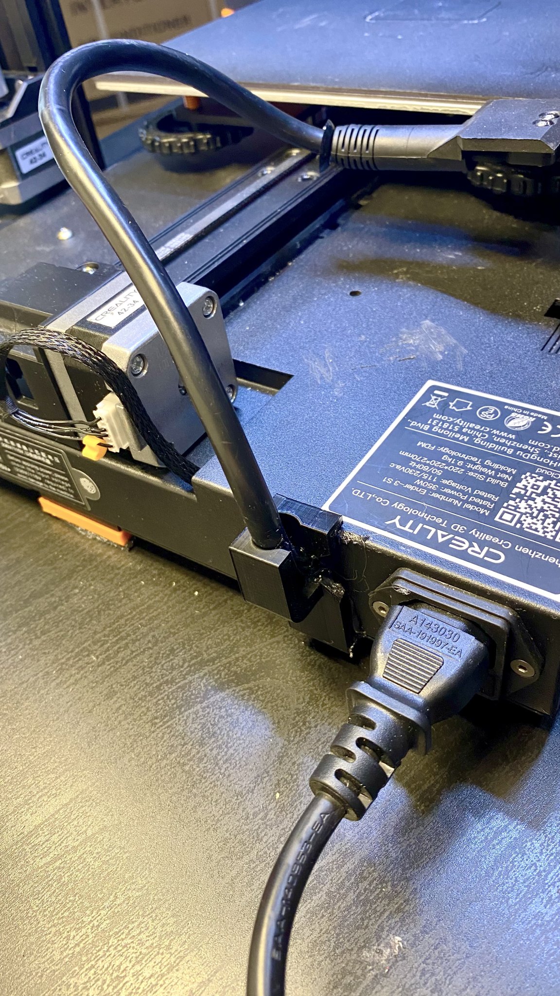 Giá đỡ cáp giường cho máy in Ender 3 S1