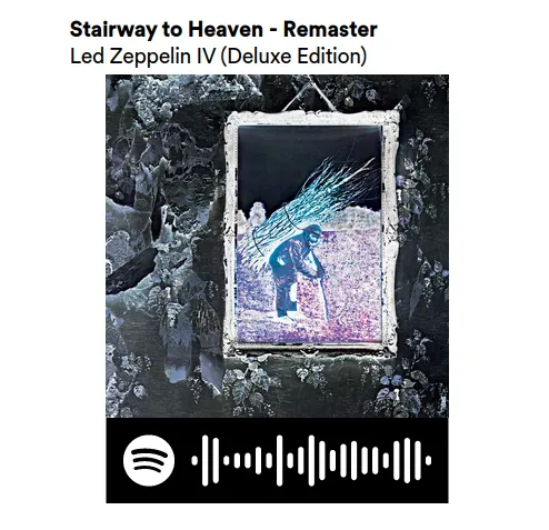 Móc khóa bài hát Stairway to Heaven - Led Zeppelin IV