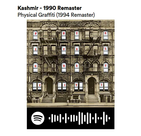 Móc khóa bài hát Kashmir - Phiên bản 1990 Remaster