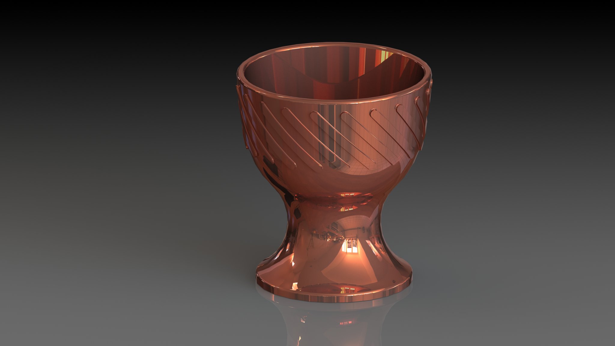 Cốc trứng thiết kế CAD phong cách Houston