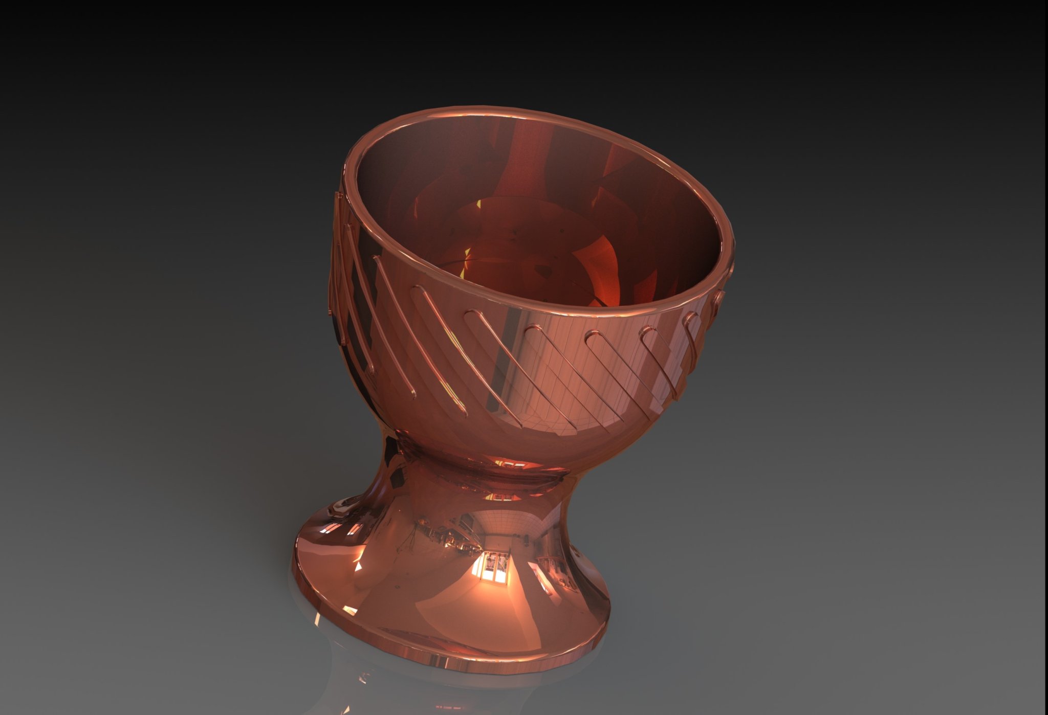 Cốc trứng thiết kế CAD phong cách Houston