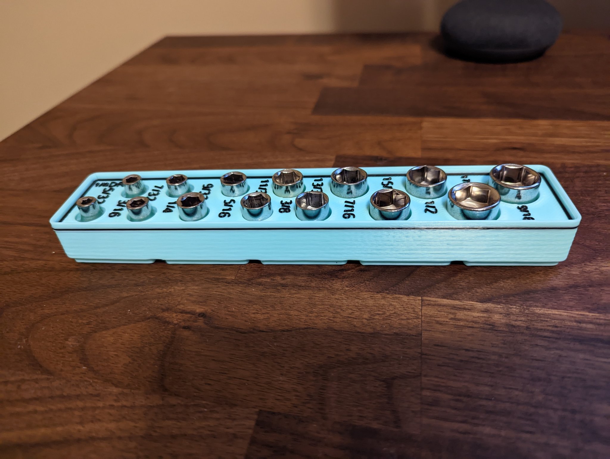 Bộ socket kích thước imperial 1/4" cho hệ thống Gridfinity