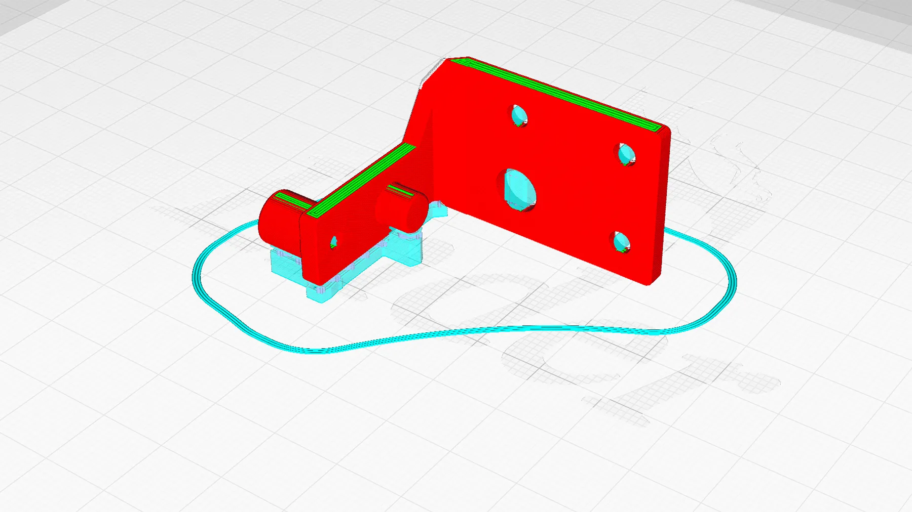 Giá đỡ đầu vào Bowden ngược cho máy in Creality Sprite