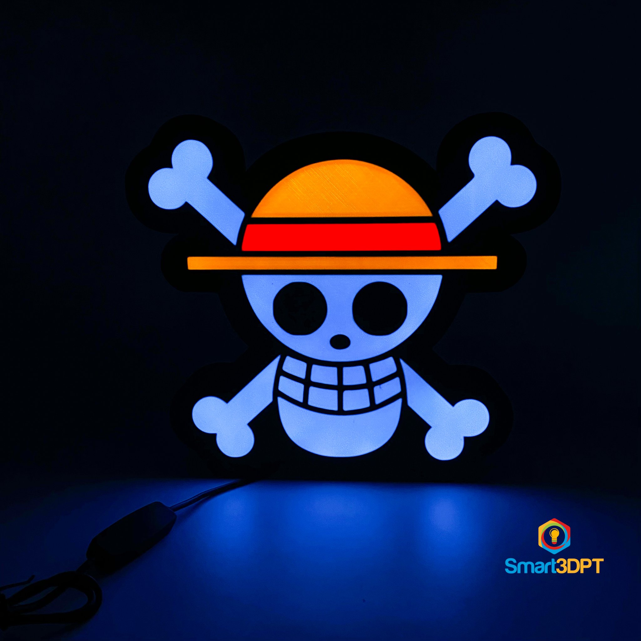 Đèn LED Luffy One Piece dễ in 3D