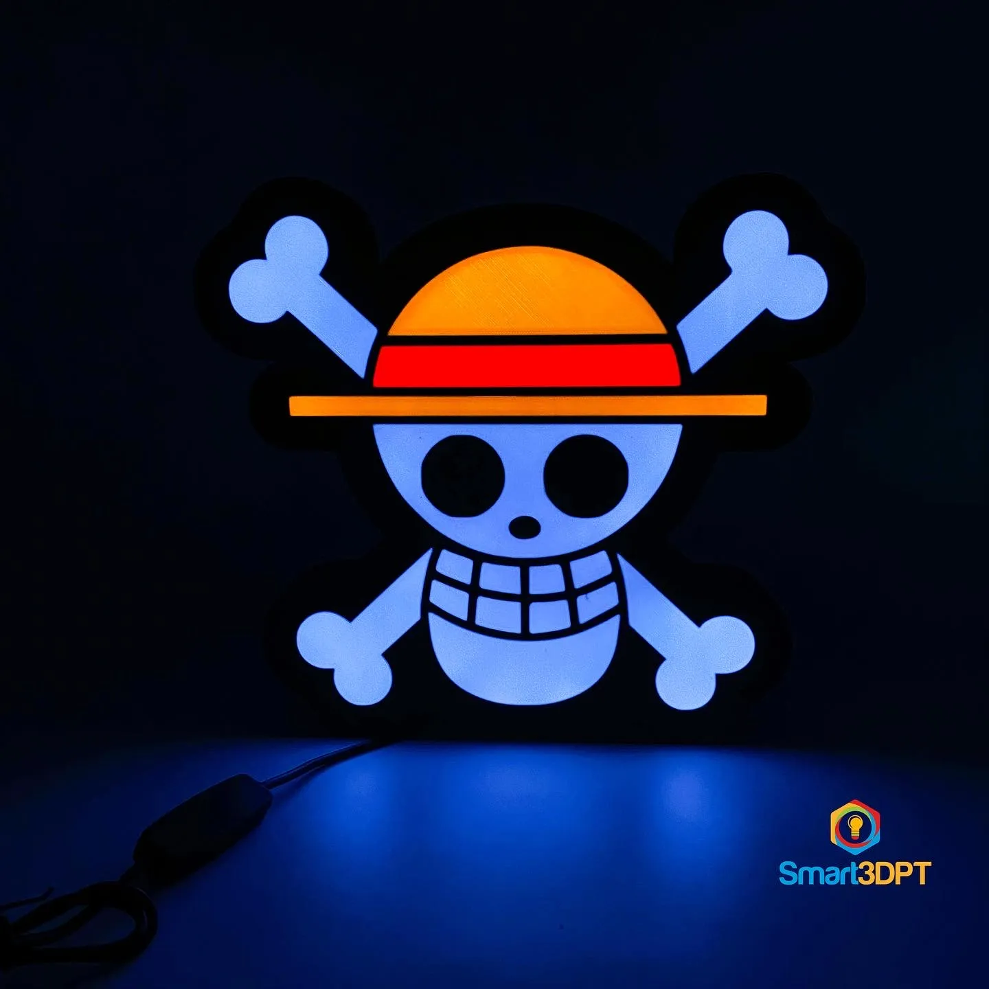 Đèn LED Luffy One Piece dễ in 3D