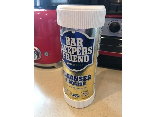 Nắp và đáy cho hộp Bar Keepers Friend 21 oz