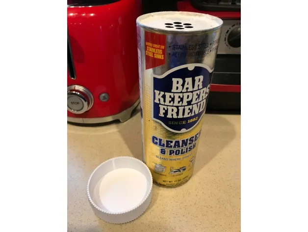 Nắp và đáy cho hộp Bar Keepers Friend 21 oz