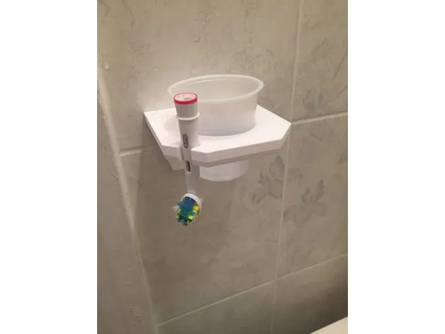 Giá đỡ bàn chải điện Oral-B và cốc treo tường