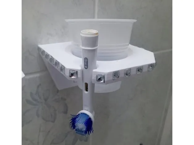 Giá đỡ bàn chải điện Oral-B và cốc treo tường