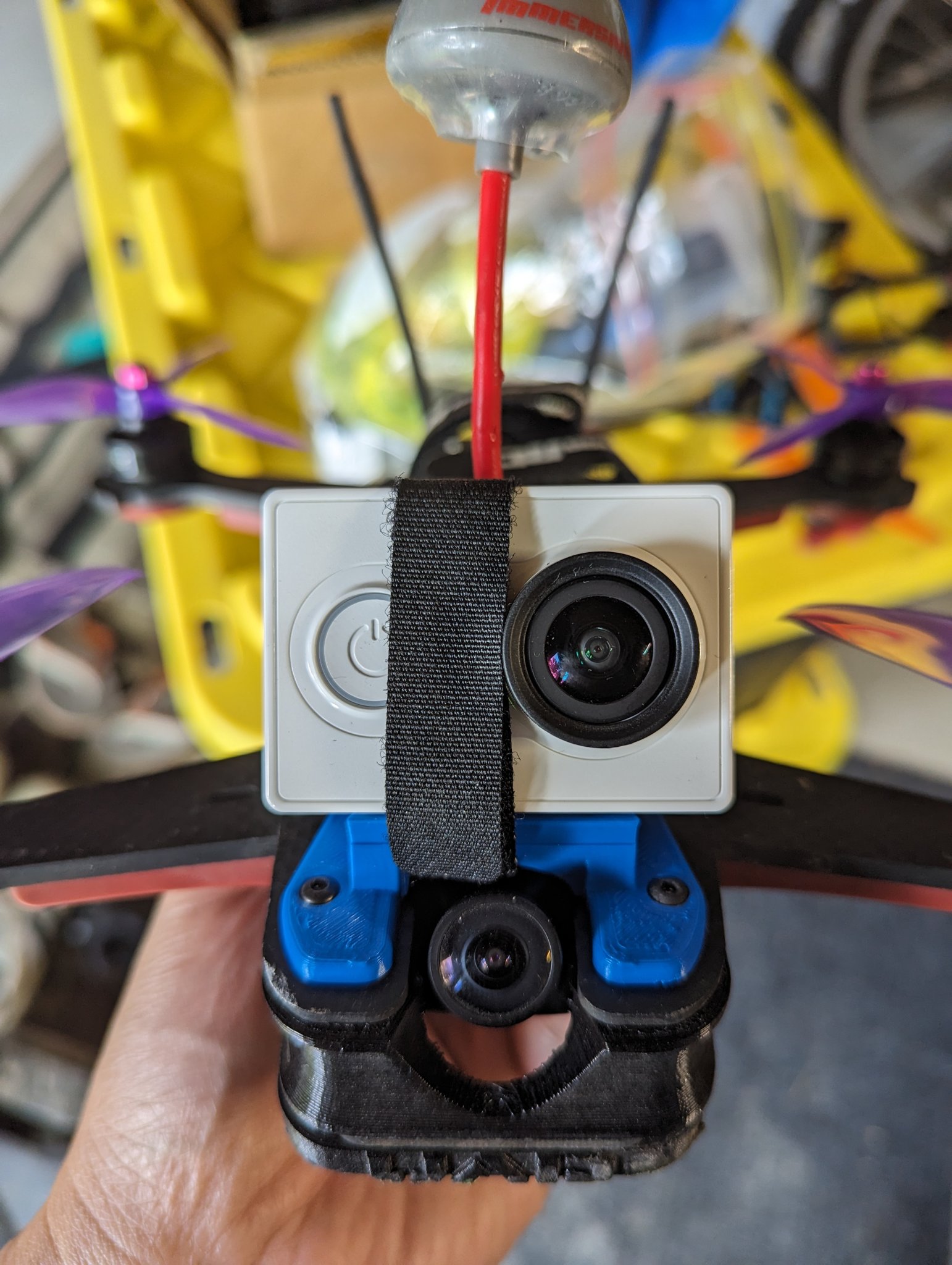 Ghế tựa GoPro hoặc Yi cho Vortex 250