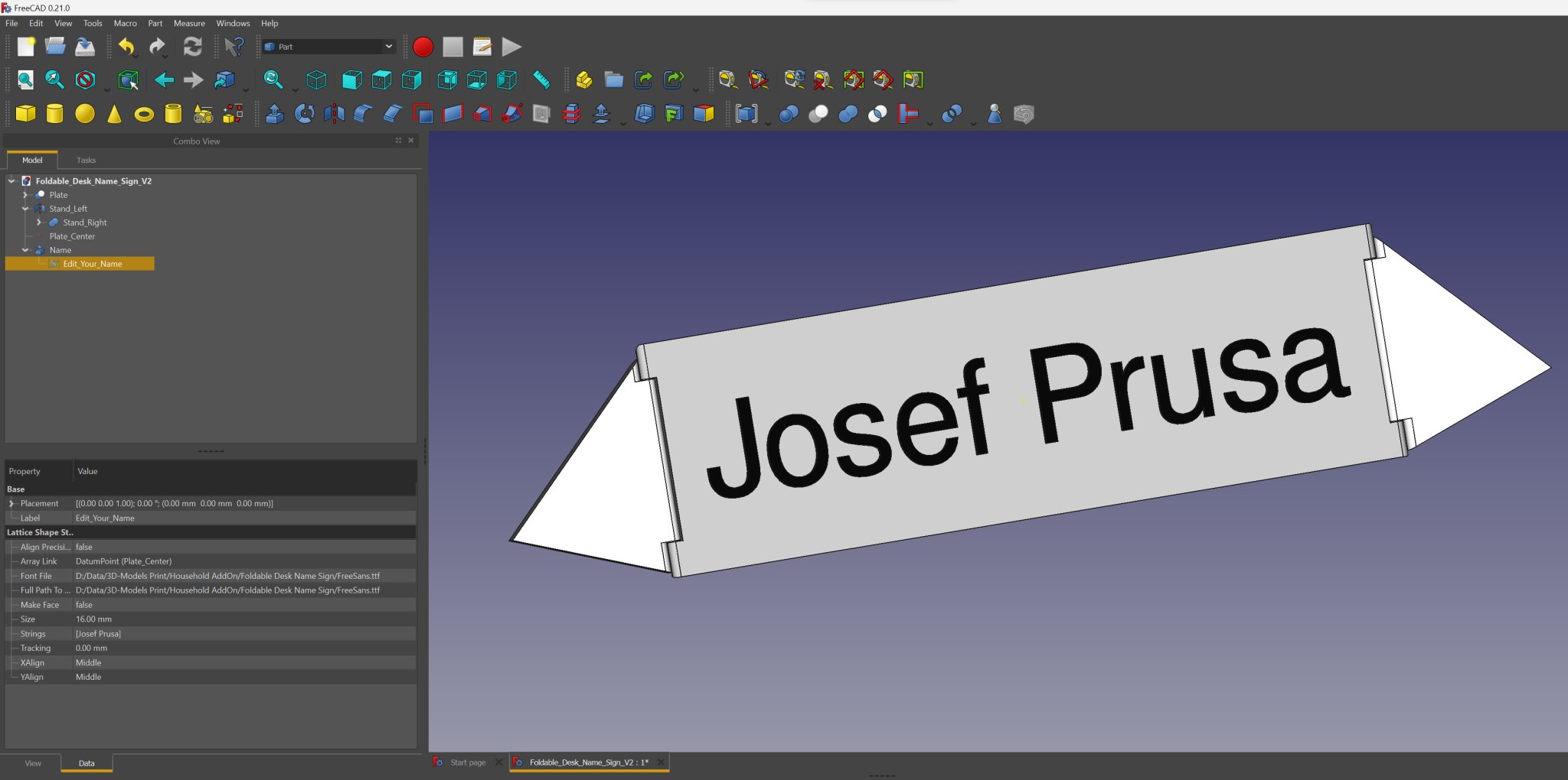Biển tên bàn gập tiện lợi cho văn phòng