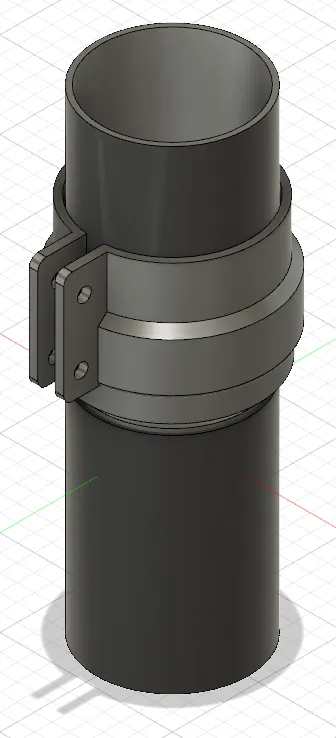 Ống thoát nước 90 mm kết nối bằng kẹp