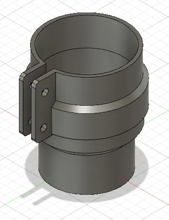 Ống thoát nước 90 mm kết nối bằng kẹp