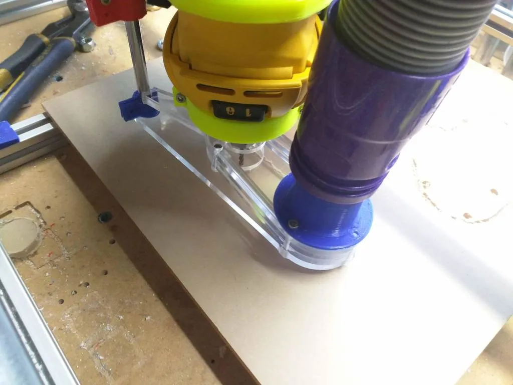 Giá đỡ phụ kiện và ống hút bụi cho MPCNC