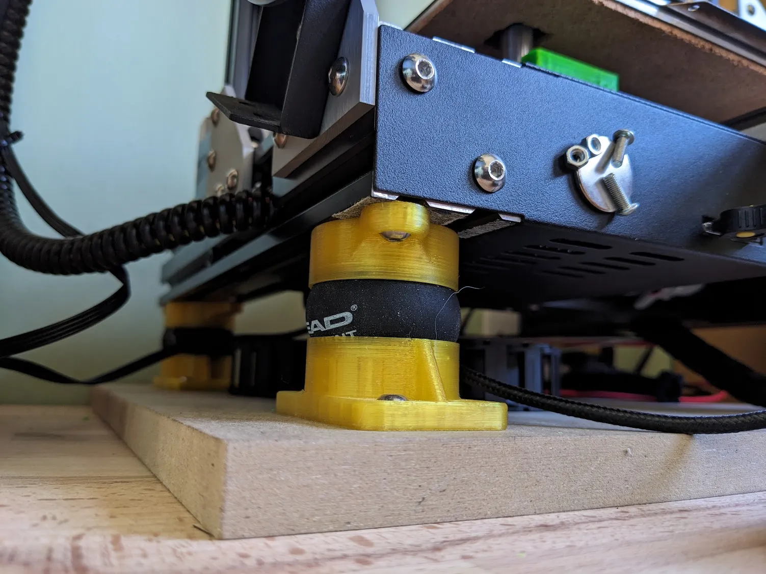 Bộ chân giảm chấn cho bóng squash trong in 3D