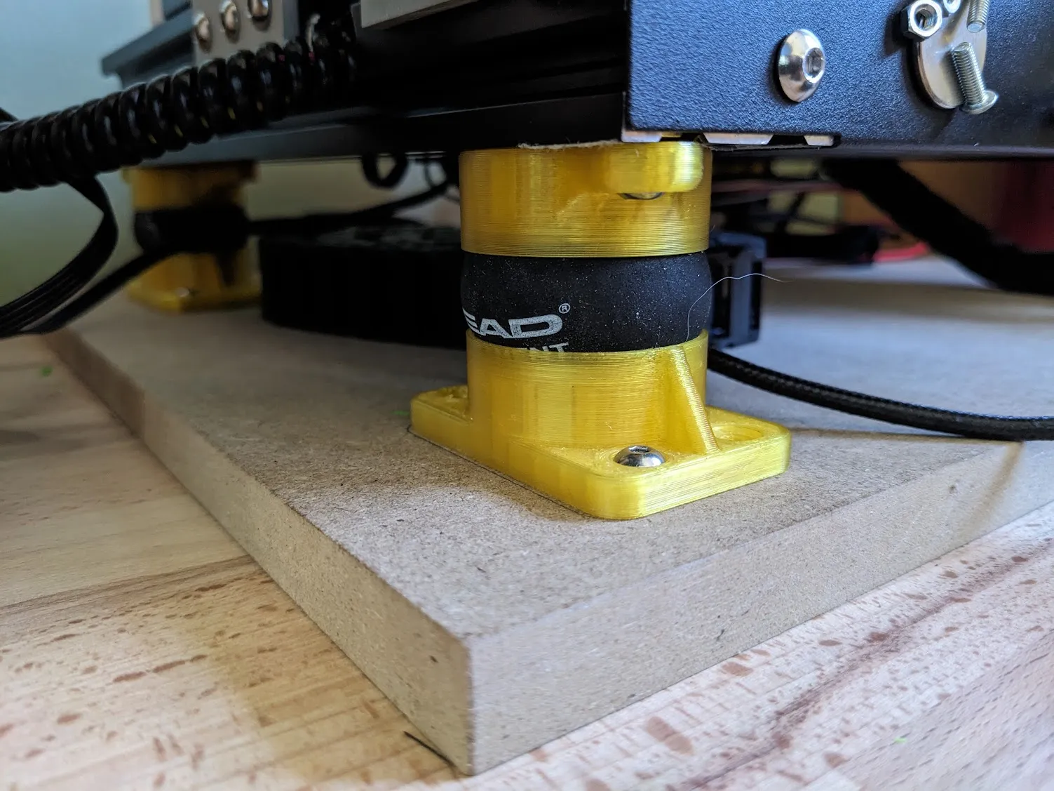 Bộ chân giảm chấn cho bóng squash trong in 3D