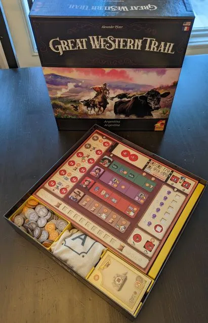 Hộp đựng trò chơi Great Western Trail Argentina