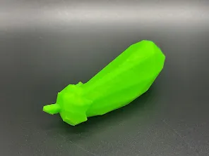 Cà tím low poly có thể in mà không cần hỗ trợ