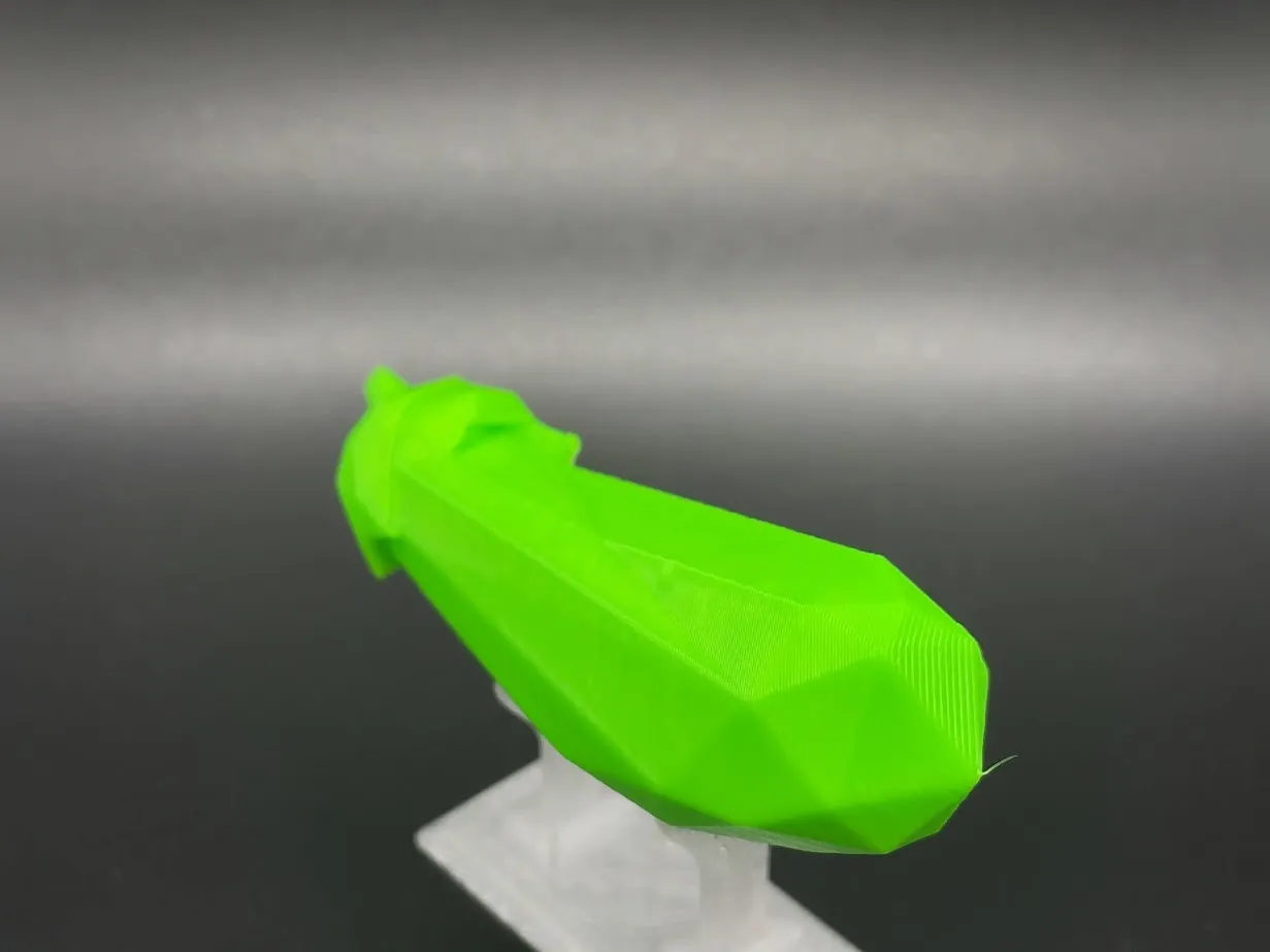 Cà tím low poly có thể in mà không cần hỗ trợ