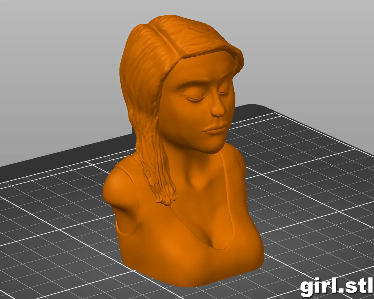 Tượng phụ nữ đơn giản với hỗ trợ cho cằm