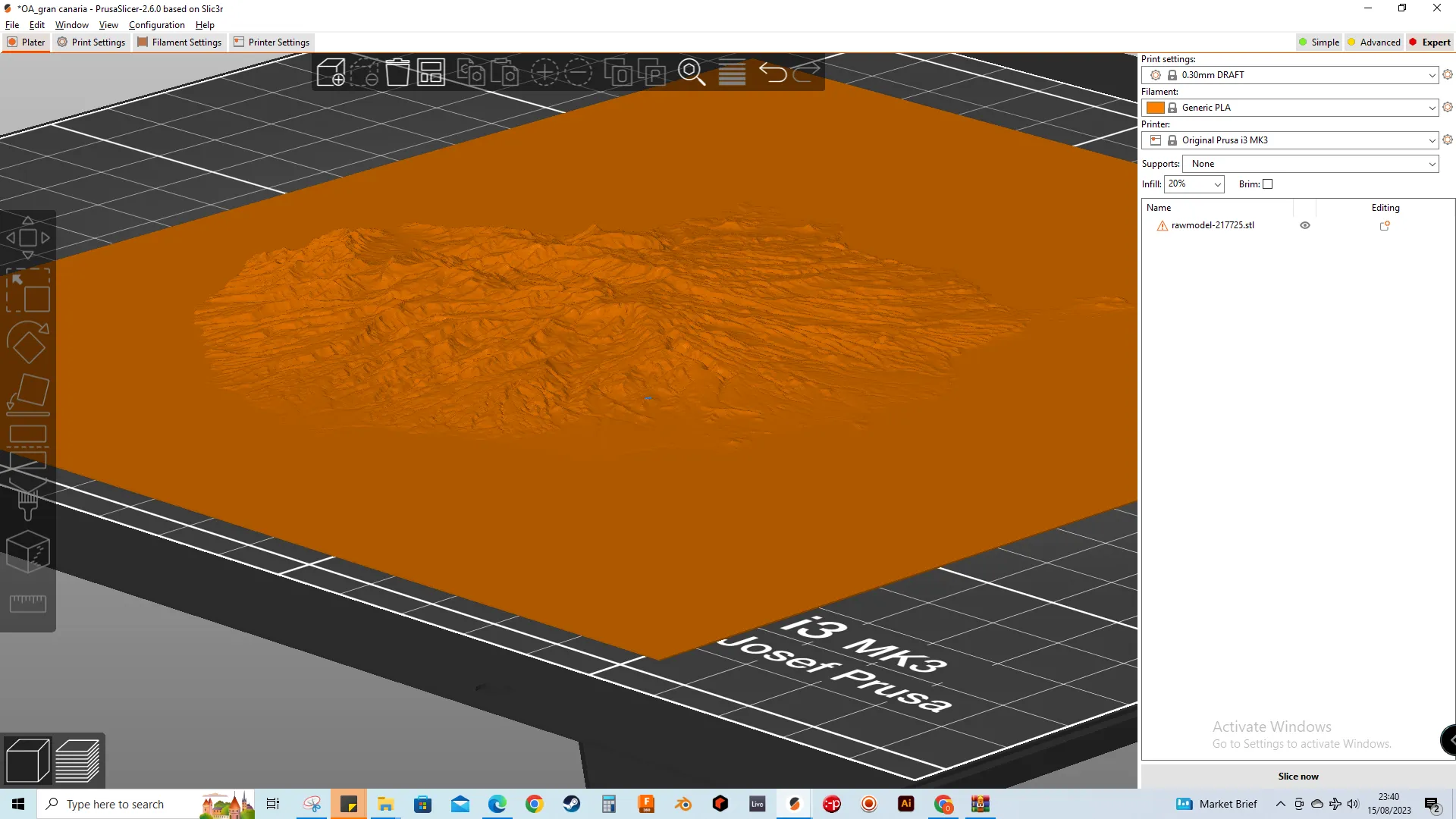 Mô hình tỷ lệ Gran Canaria tại quần đảo Canary