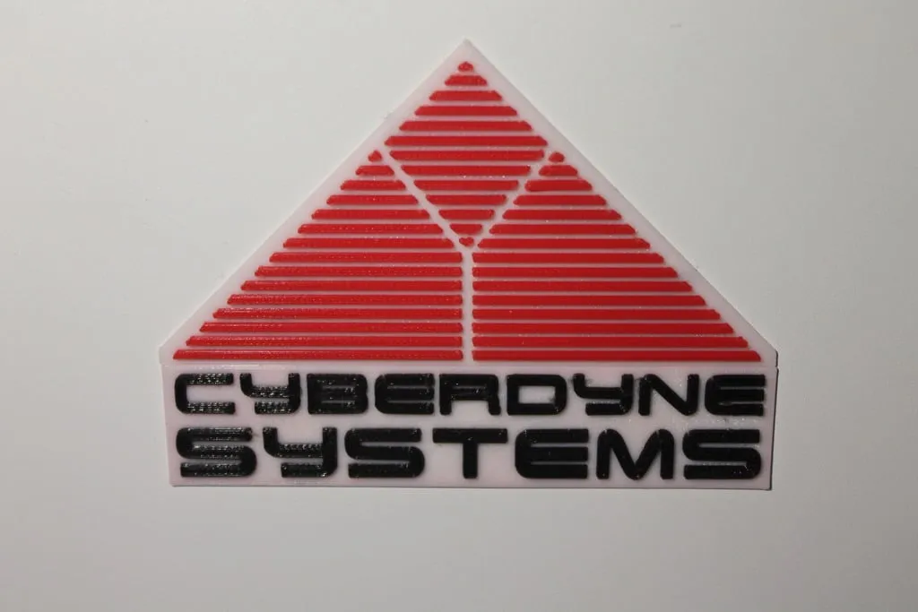 Biểu tượng 3D Cyberdyne Systems từ Terminator