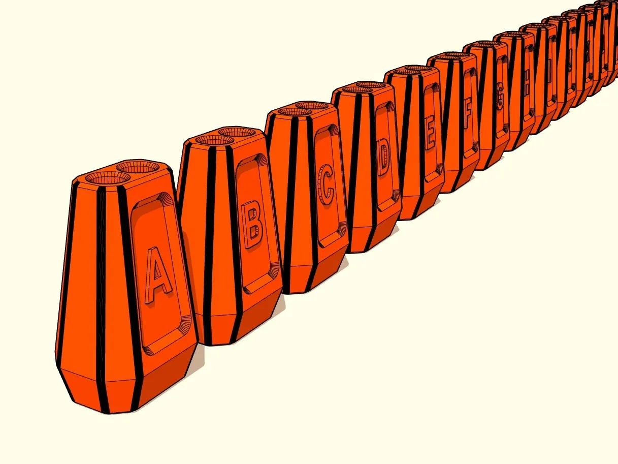 Kéo khóa Paracord 550 với nhiều phiên bản và chữ cái tiếng Anh