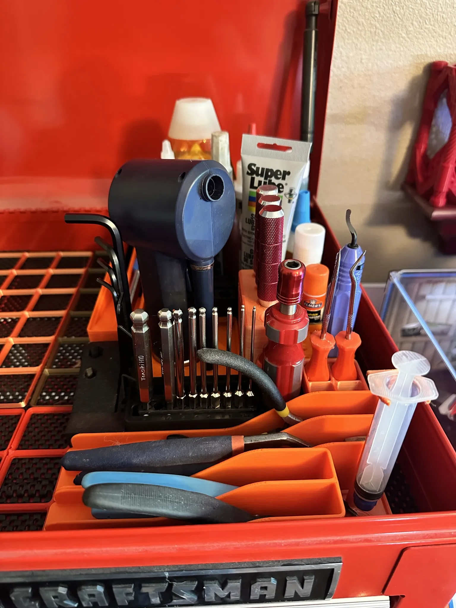 Mô-đun lưu trữ quạt Opolar cho dự án Gridfinity