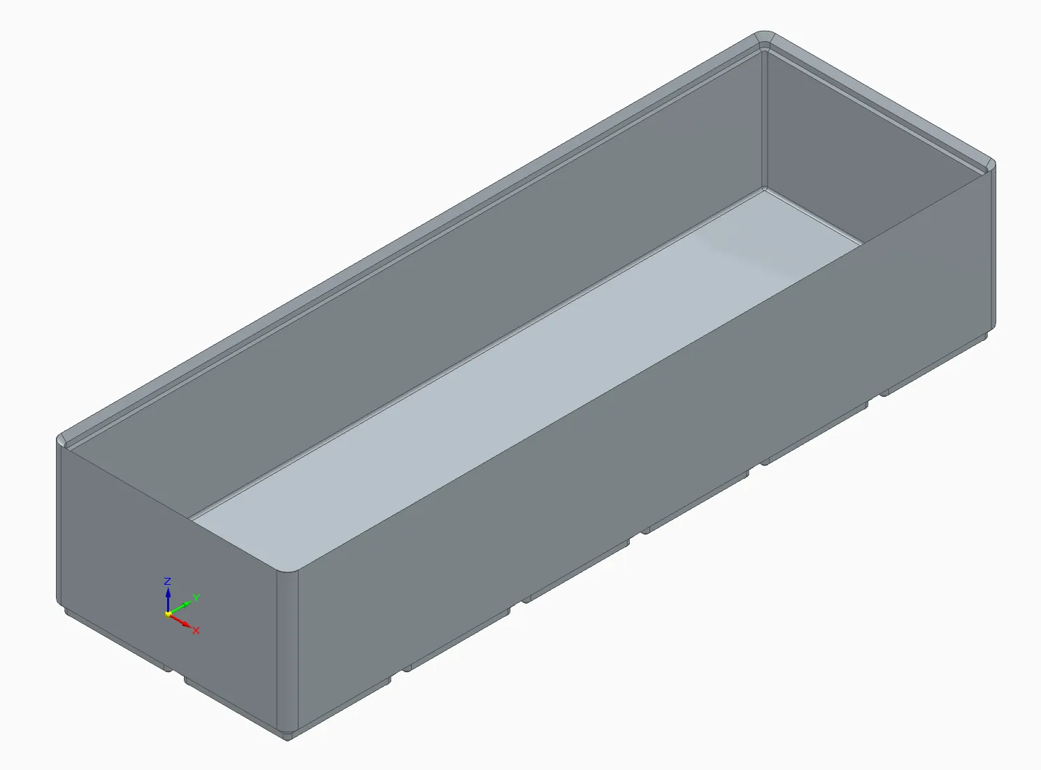 Hộp Gridfinity tiêu chuẩn trong Solid Edge với tham số điều chỉnh