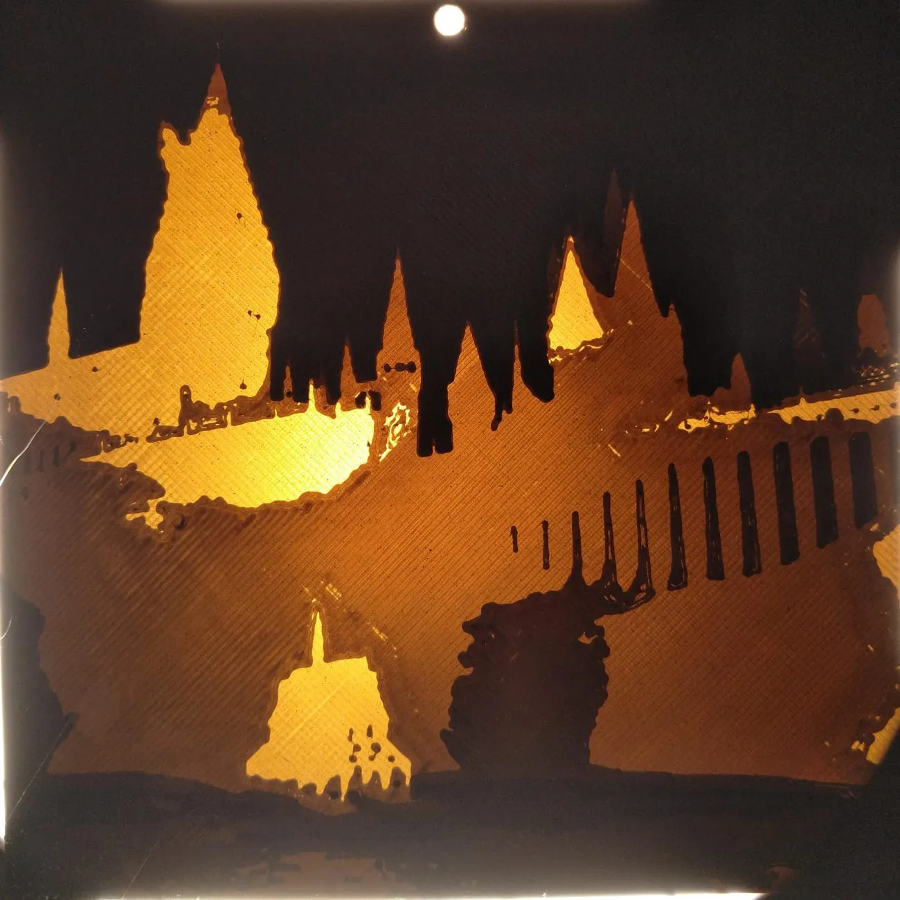 Cảnh Hồ Hogwarts dưới dạng Lithophane