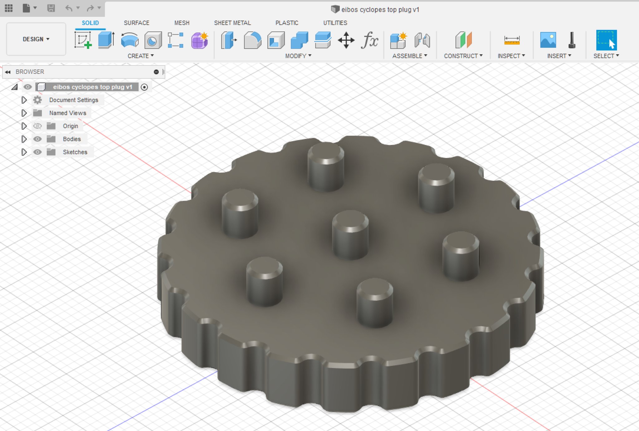 Nắp cắm eibos cyclopes cho máy in 3D