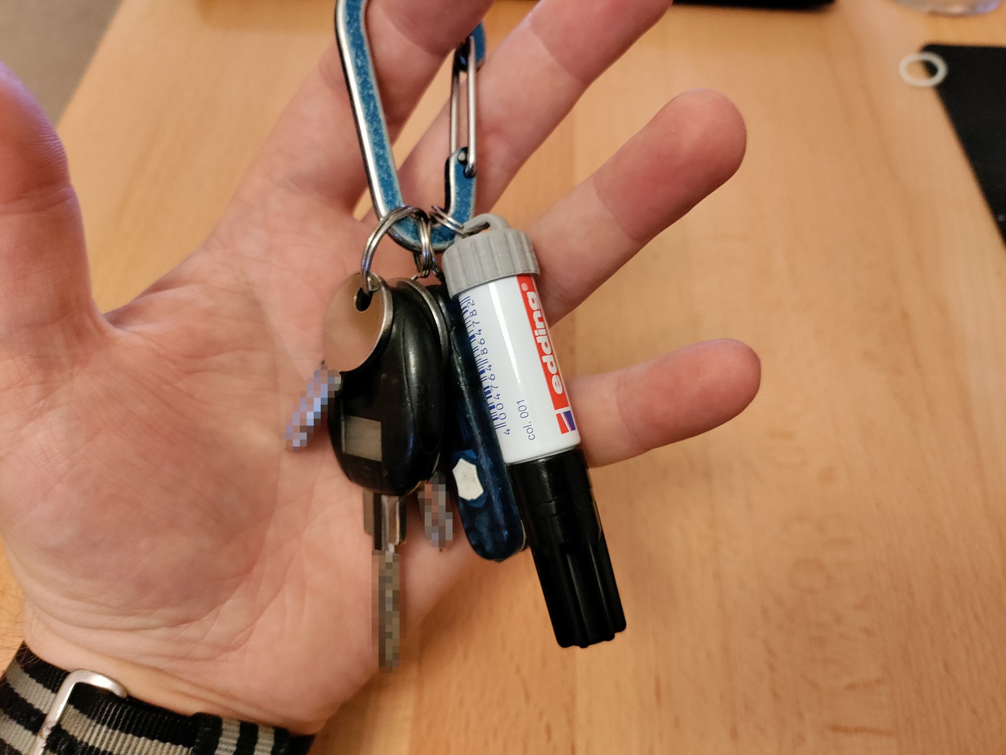 Phụ kiện móc chìa khóa Edding Mini cho việc đánh dấu hàng ngày