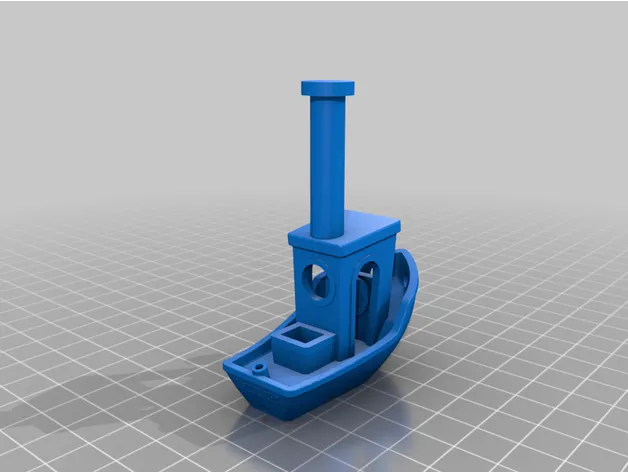 Mô hình thuyền benchy có ống khói cho máy in 3D