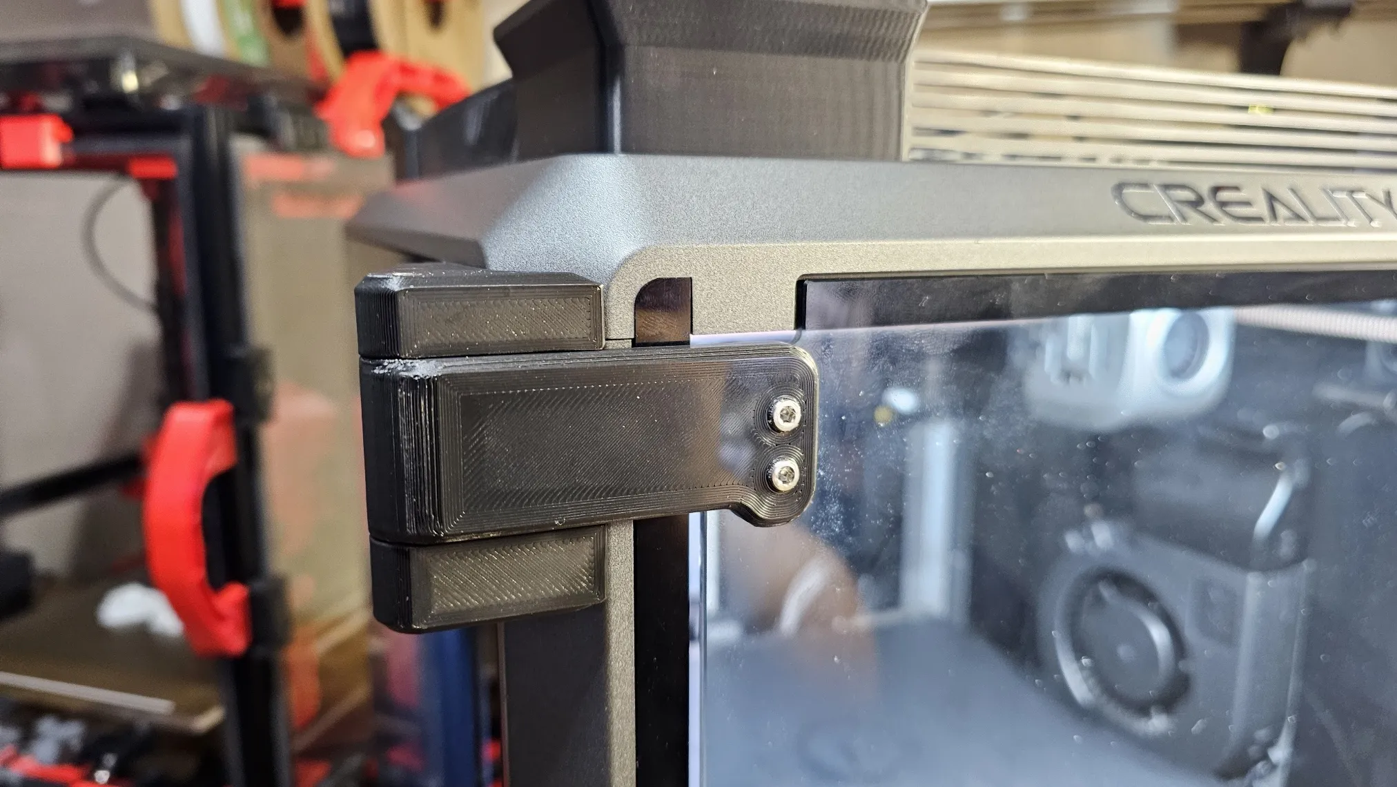 Bản lề cửa 270° cho Creality K1 với khóa cửa