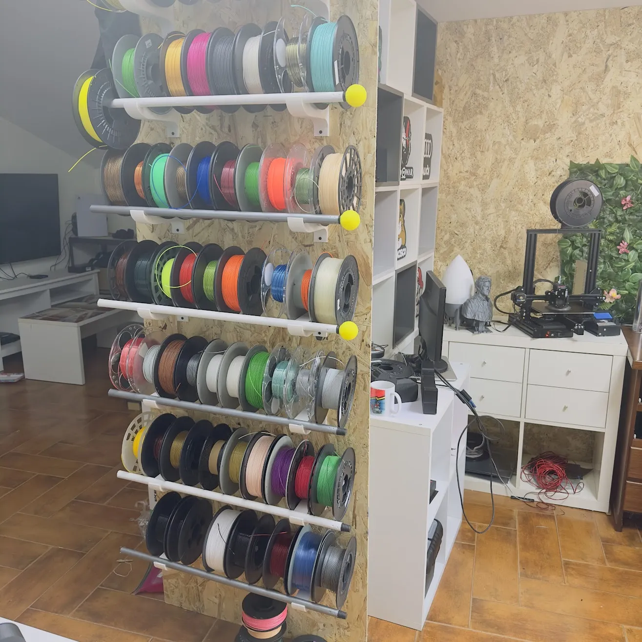 Giá đỡ đơn giản cho cuộn filament máy in 3D