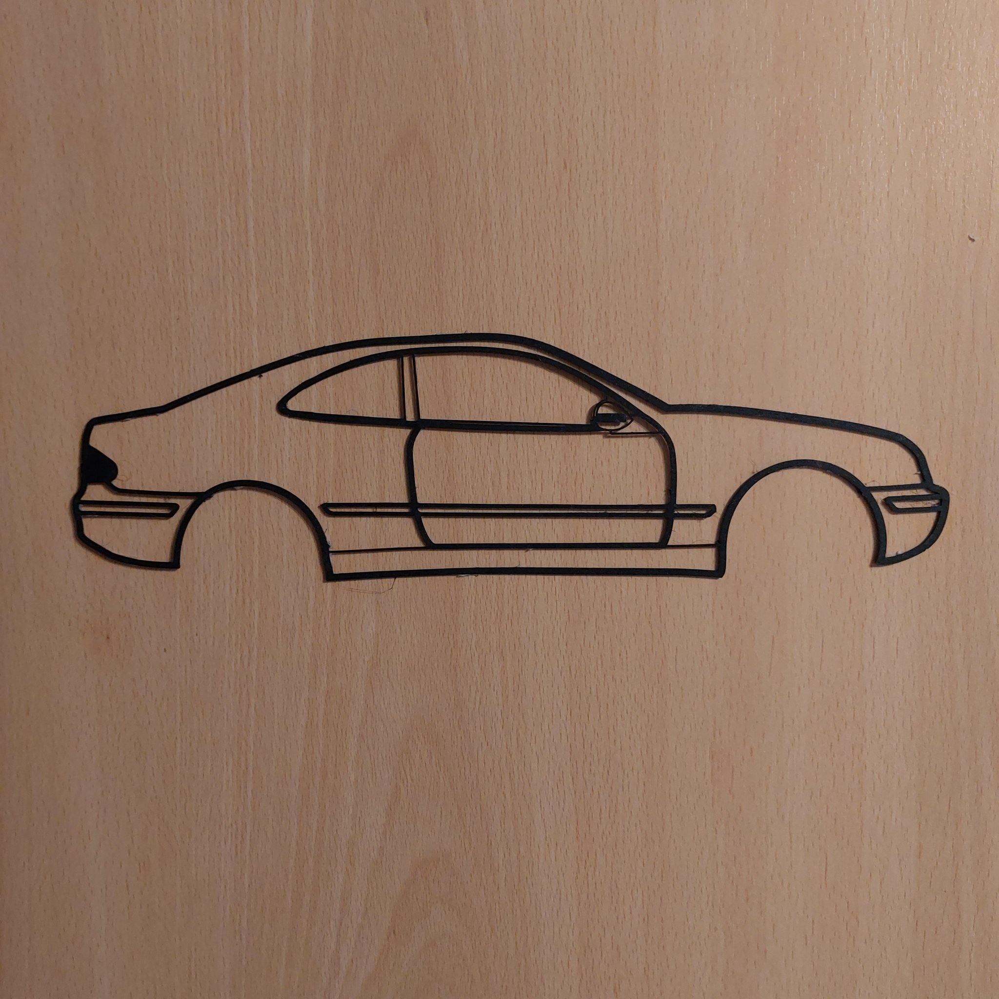 Nghệ thuật tường bóng silhouette Mercedes Benz CLK W208