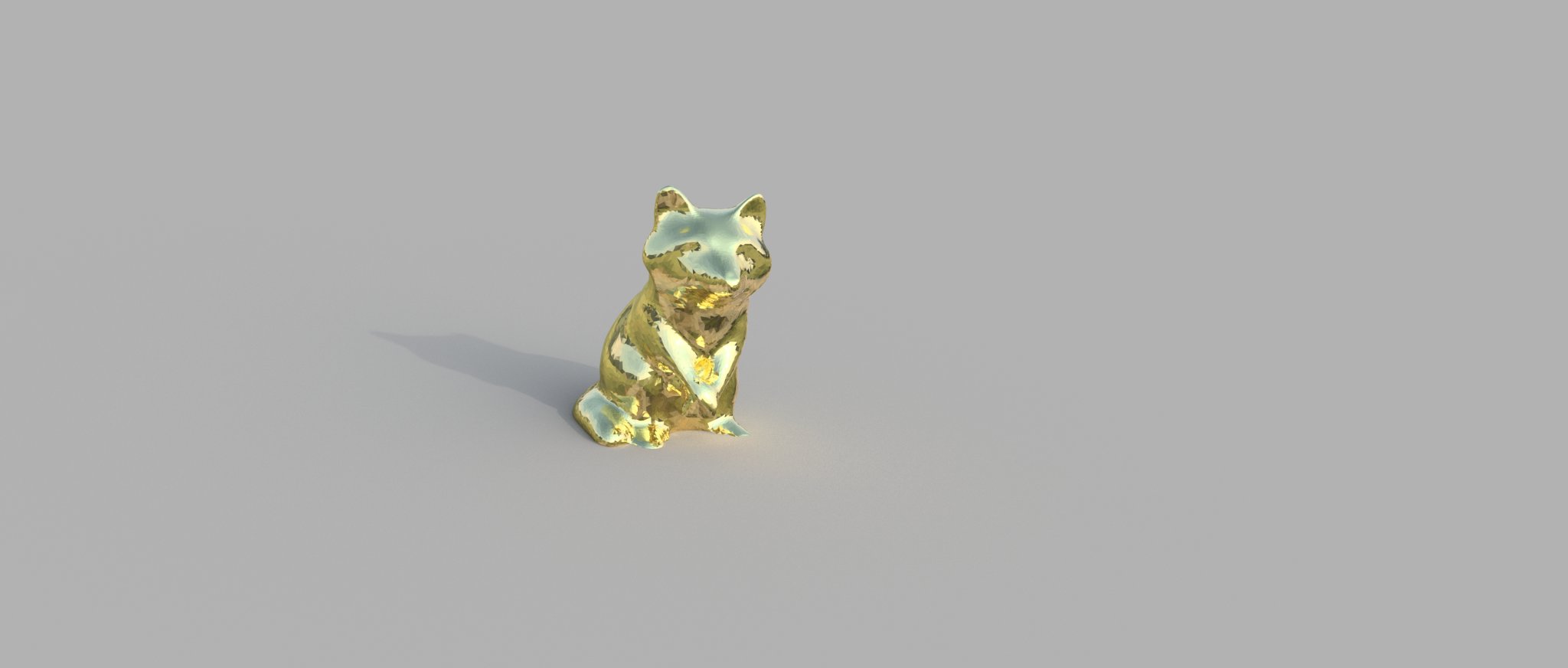 Tượng nhồi bông gấu mèo racoon phong cách low poly