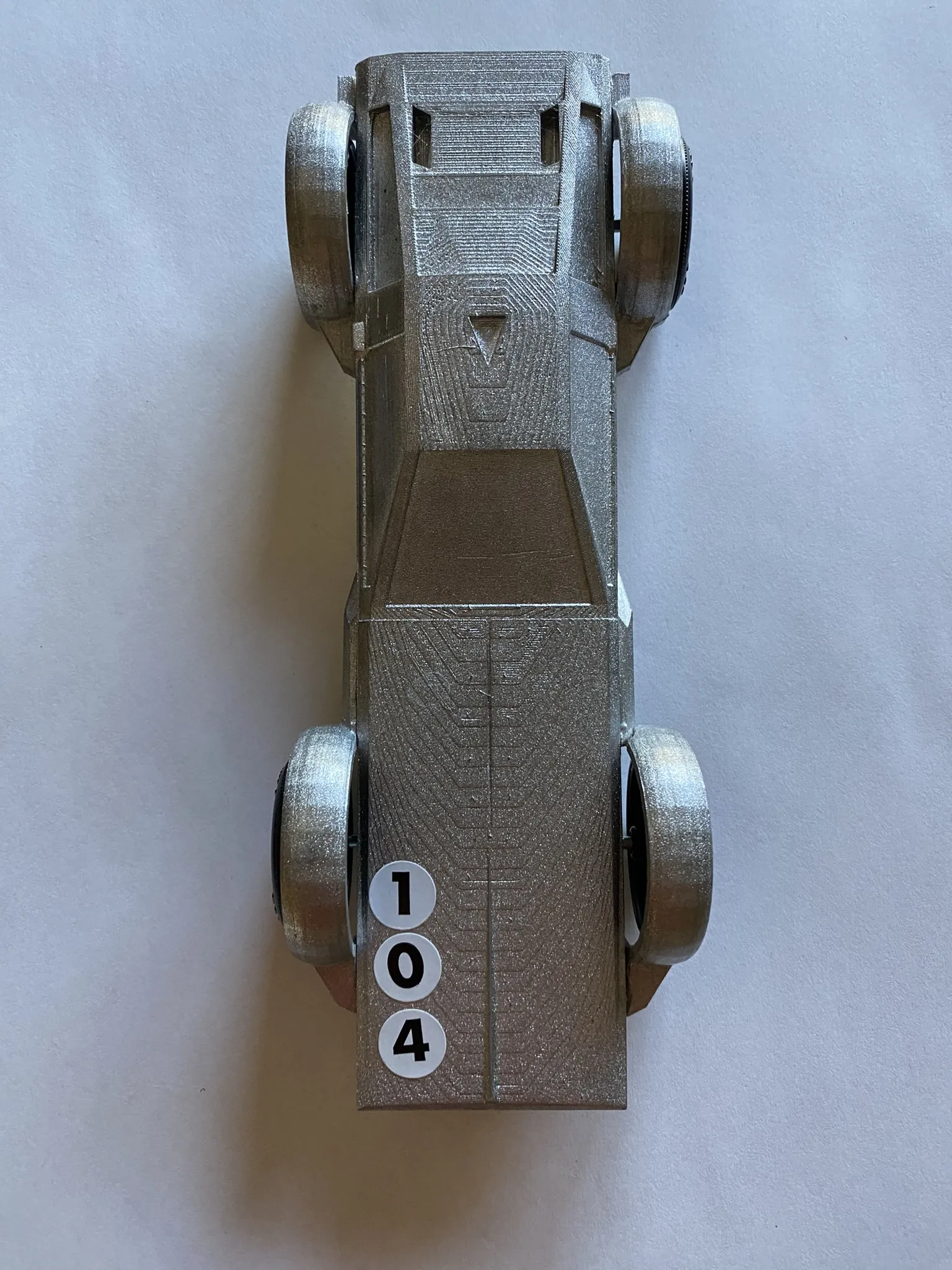 Xe đua gỗ Delorean phong cách Pinewood Derby
