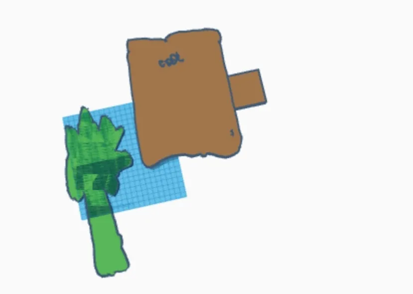 Giá đỡ ly và dấu trang mùa hè phong cách low poly