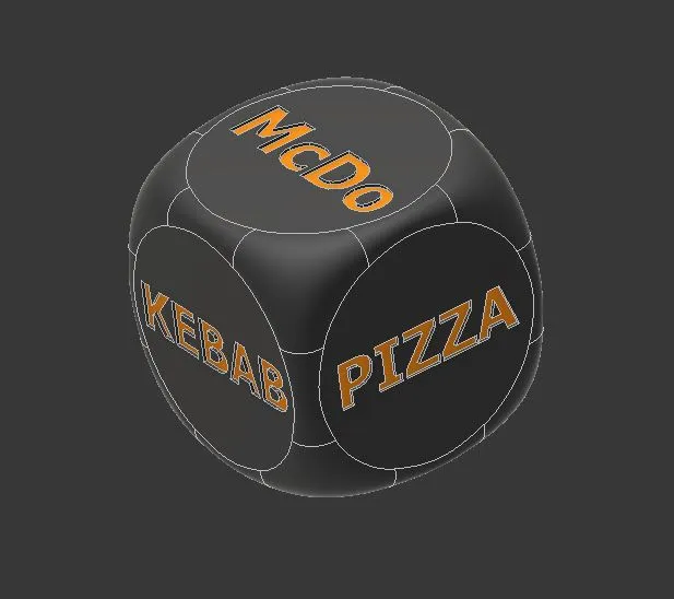 Xúc xắc quyết định món ăn mang về cho gia đình