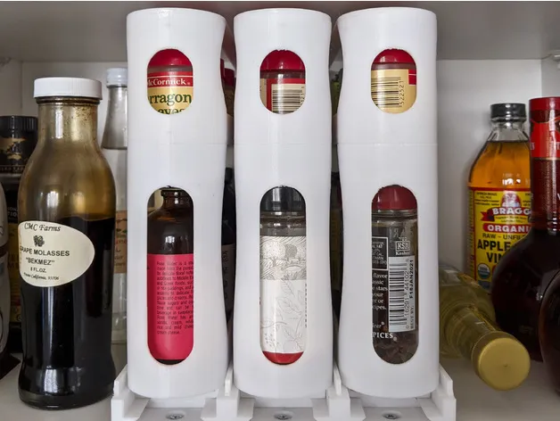 Giá đỡ gia vị kéo ra xoay cho tủ bếp tiện lợi