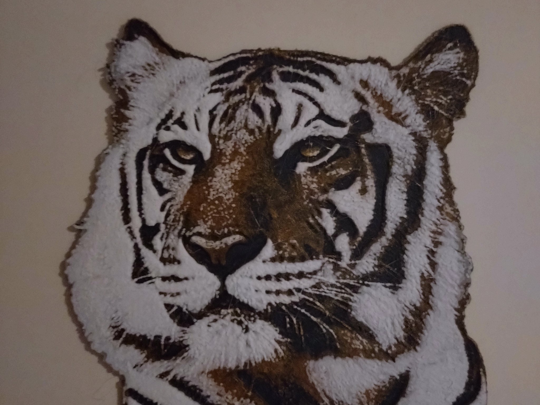 Mô hình hổ nghệ thuật treo tường Hueforge