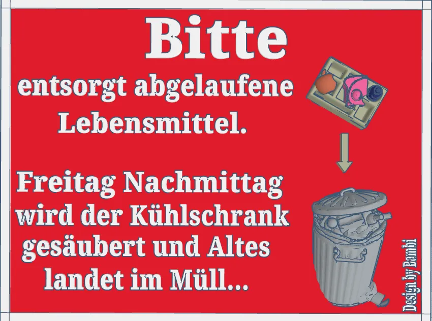 Bảng chỉ dẫn văn phòng mẫu 4: Tủ lạnh