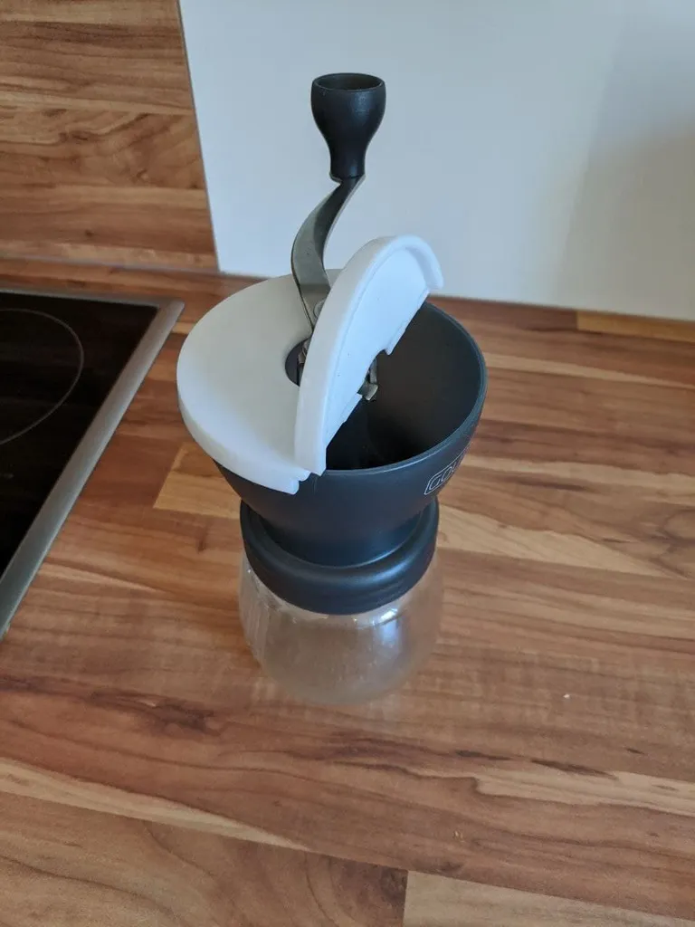 Nắp máy xay cà phê Hario in tại chỗ