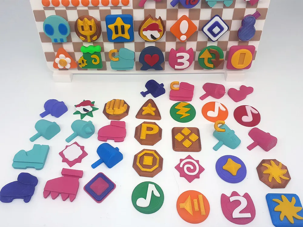 Bộ sưu tập huy hiệu từ Paper Mario phiên bản n64