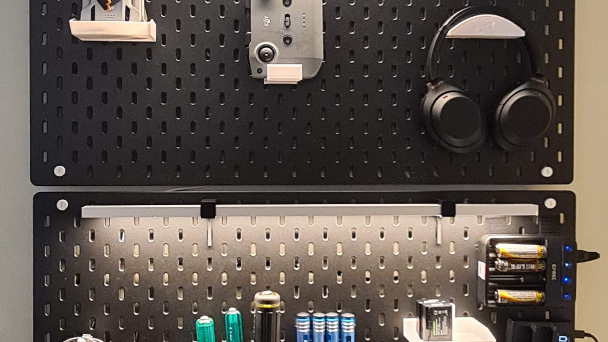 Gắn kết đèn LED mittled cho thanh ánh sáng IKEA Skadis