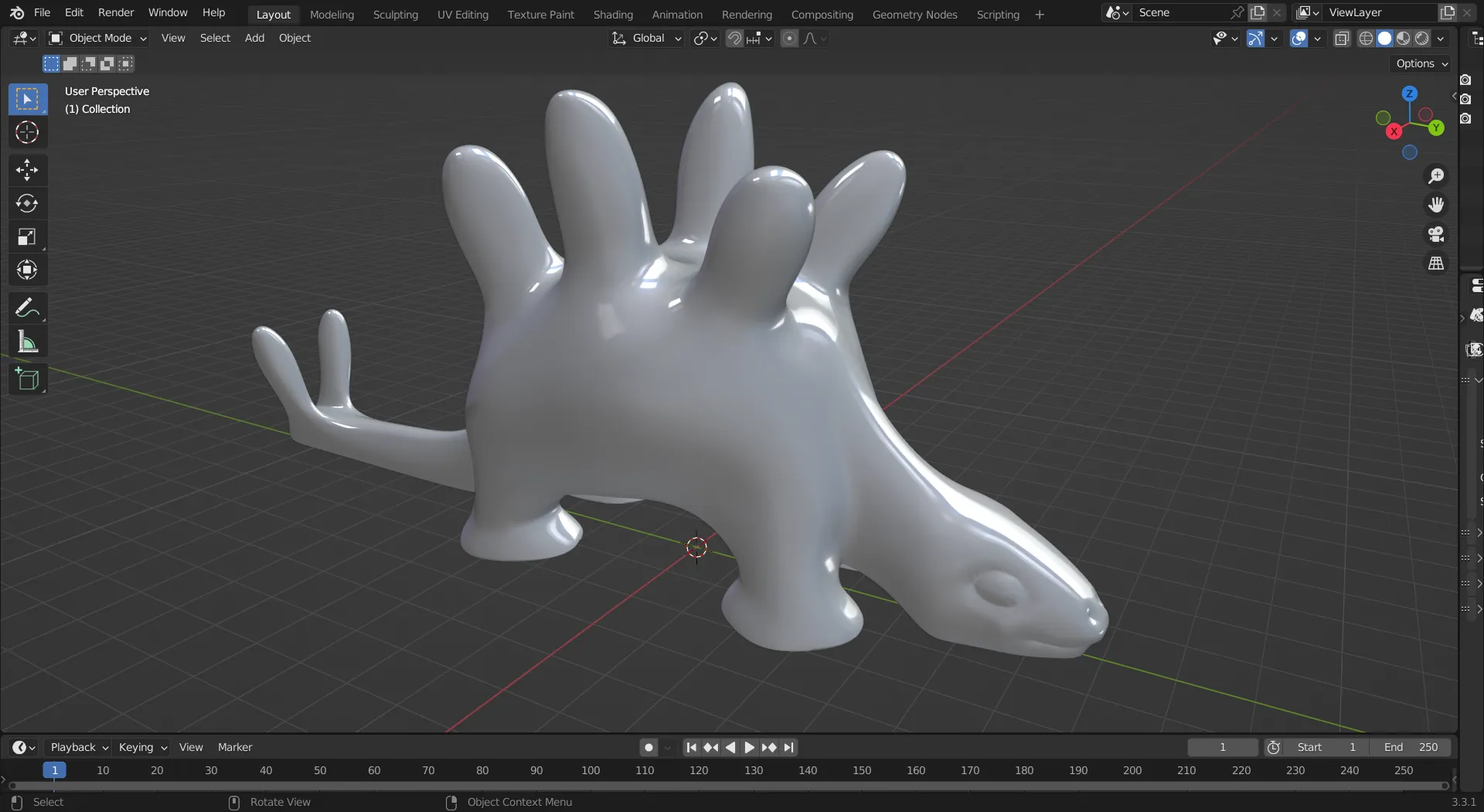 Giá đỡ nhẫn hình khủng long Stegosaurus